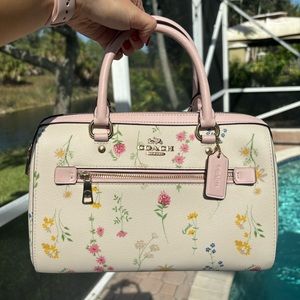SOLD- Coach Spaced Wildflower Pink Rowan Bag